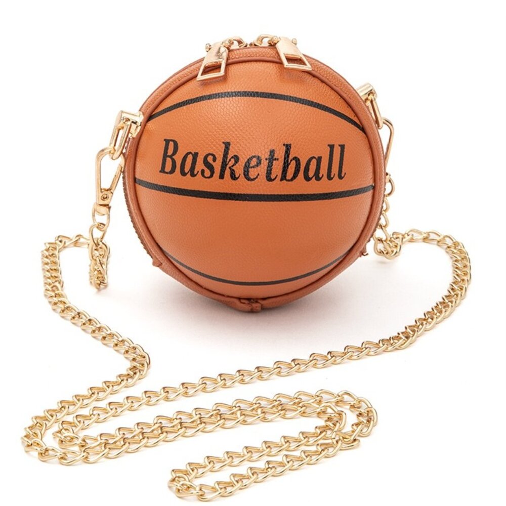BNWT Mini Basketball Pouch Swing Bag Fun Bag Novelty Bag Basketball Bag